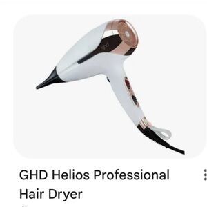 ghd Helios Hair Dryer - White with Gold Accents